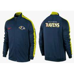 NFL Baltimore Ravens Team Logo 2015 Men Football Jacket (15)