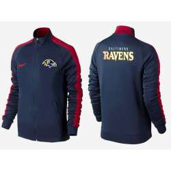 NFL Baltimore Ravens Team Logo 2015 Men Football Jacket (19)