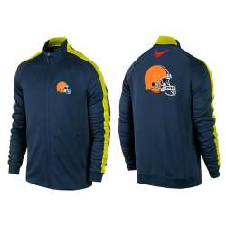 NFL Cleveland Browns Team Logo 2015 Men Football Jacket (1)
