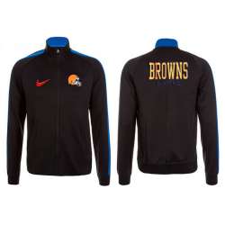 NFL Cleveland Browns Team Logo 2015 Men Football Jacket (24)