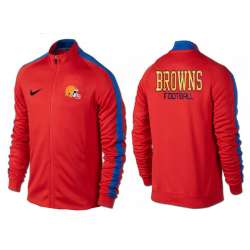 NFL Cleveland Browns Team Logo 2015 Men Football Jacket (26)