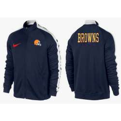 NFL Cleveland Browns Team Logo 2015 Men Football Jacket (32)