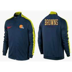 NFL Cleveland Browns Team Logo 2015 Men Football Jacket (34)