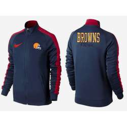 NFL Cleveland Browns Team Logo 2015 Men Football Jacket (38)