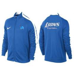 NFL Detroit Lions Team Logo 2015 Men Football Jacket (16)