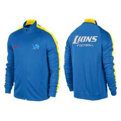 NFL Detroit Lions Team Logo 2015 Men Football Jacket (17)