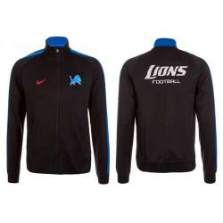 NFL Detroit Lions Team Logo 2015 Men Football Jacket (5)