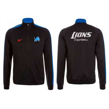 NFL Detroit Lions Team Logo 2015 Men Football Jacket (5)