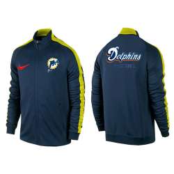 NFL Miami Dolphins Team Logo 2015 Men Football Jacket (20)