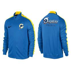 NFL Miami Dolphins Team Logo 2015 Men Football Jacket (36)