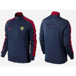 NFL New Orleans Saints Team Logo 2015 Men Football Jacket (19)