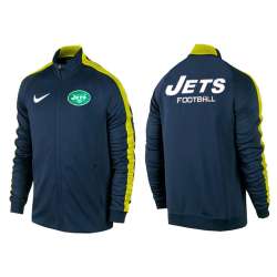 NFL New York Jets Team Logo 2015 Men Football Jacket (20)