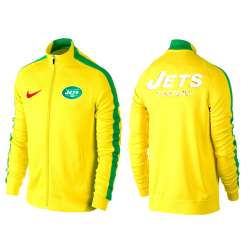 NFL New York Jets Team Logo 2015 Men Football Jacket (23)