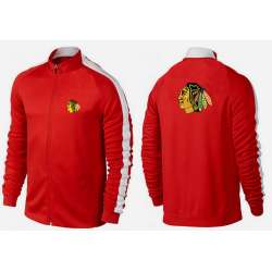 NHL Chicago Blackhawks Team Logo 2015 Men Hockey Jacket (11)