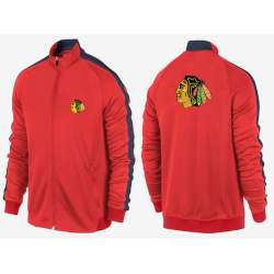 NHL Chicago Blackhawks Team Logo 2015 Men Hockey Jacket (12)