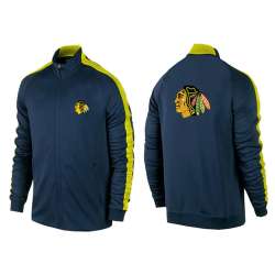 NHL Chicago Blackhawks Team Logo 2015 Men Hockey Jacket (1)