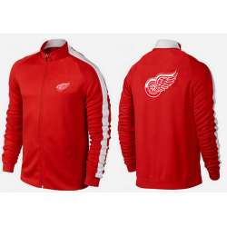 NHL Detroit Red Wings Team Logo 2015 Men Hockey Jacket (11)