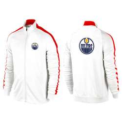 NHL Edmonton Oilers Team Logo 2015 Men Hockey Jacket (10)