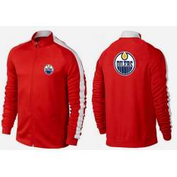 NHL Edmonton Oilers Team Logo 2015 Men Hockey Jacket (11)