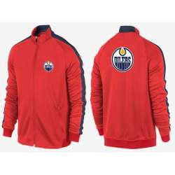 NHL Edmonton Oilers Team Logo 2015 Men Hockey Jacket (12)