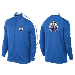 NHL Edmonton Oilers Team Logo 2015 Men Hockey Jacket (16)