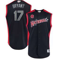 National League 17 Kris Bryant Navy 2019 MLB All Star Game Workout Player Jersey Dzhi