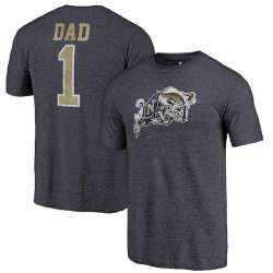 Navy Midshipmen Fanatics Branded Navy Greatest Dad Tri Blend T-Shirt