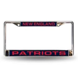 New England Patriots Laser Chrome Frame