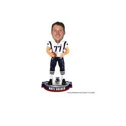 New England Patriots Nate SolderForever Collectibles Super Bowl 49 Champ Bobblehead