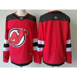 New Jersey Devils Blank Red Adidas Stitched Jersey