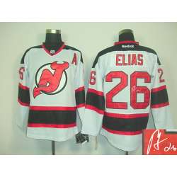 New Jersey Devils Devils #26 Patrik Elias White Signature Edition Jerseys