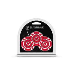 New Jersey Devils Golf Chip with Marker 3 Pack - Special Order