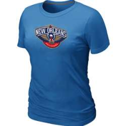 New Orleans Pelicans Big & Tall Primary Logo L.blue Women\'s T-Shirt