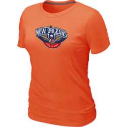 New Orleans Pelicans Big & Tall Primary Logo Orange Women\'s T-Shirt
