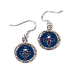 New Orleans Pelicans Earrings Round Style - Special Order