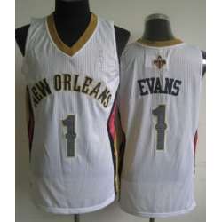 New Orleans Pelicans #1 Tyreke Evans White Jerseys