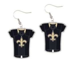 New Orleans Saints Earrings Jersey Style - Special Order
