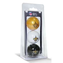 New Orleans Saints Golf Balls 3 Pack - Special Order