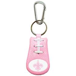 New Orleans Saints Keychain Pink Football CO