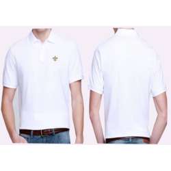 New Orleans Saints Players Performance Polo Shirt-White