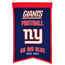 New York Giants Banner 14x22 Wool Franchise