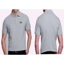 New York Jets Players Performance Polo Shirt-Gray