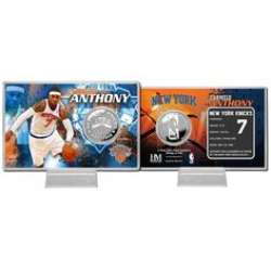 New York Knicks Carmelo Anthony Coin Card - Silver Stad