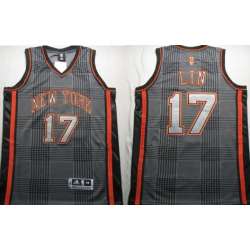 New York Knicks #17 Jeremy Lin Black Rhythm Fashion Jerseys