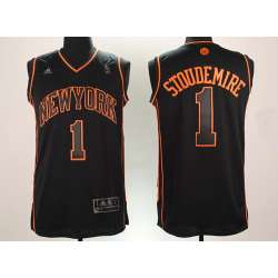 New York Knicks #1 Stoudemire Black Jersey
