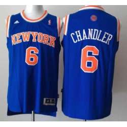 New York Knicks #6 Tyson Chandler Revolution 30 Swingman 2013 Blue Jerseys