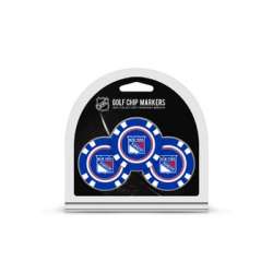 New York Rangers Golf Chip with Marker 3 Pack - Special Order