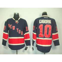 New York Rangers #10 Gaborik Dark Blue Jerseys