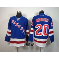 New York Rangers #20 Chris Kreider Light Blue Jerseys