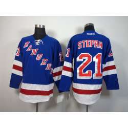 New York Rangers #21 Derek Stepan Light Blue Jerseys